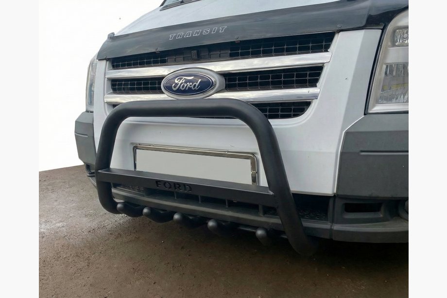 Ford Transit 2000–2014 Predný ochranný rám WT004 Black (nerez) Image