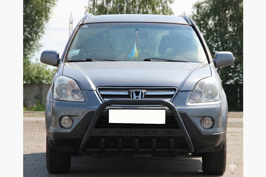 Honda CRV 2001–2006 Predný ochranný rám WT004 Black (nerez) Image
