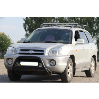 Predný ochranný rám WT004 Black (nerez) Hyundai Santa Fe 1 2000–2006 fotografia 1