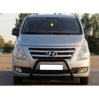 Predný ochranný rám WT004 Black (nerez) Hyundai H300, H1, Starex 2008–2020 fotografia 1