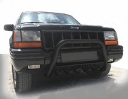Jeep Grand Cherokee WJ 1999–2004 Predný ochranný rám WT004 Black (nerez) fotografia 1