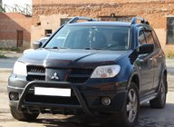 Mitsubishi Outlander 2001–2006 Bullbar WT003 Black (nerez) fotografia 4