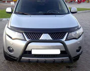 Mitsubishi Outlander 2006–2012 Predný ochranný rám WT004 Black (nerez) fotografia 1