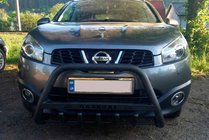 Nissan Qashqai 2010–2014 Predný ochranný rám WT004 Black (nerez) fotografia 1