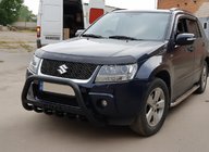 Suzuki Grand Vitara 2005–2017 Predný ochranný rám WT004 Black (nerez) fotografia 1
