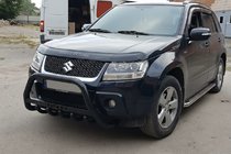 Suzuki Grand Vitara 2005–2017 Predný ochranný rám WT004 Black (nerez) fotografia 5
