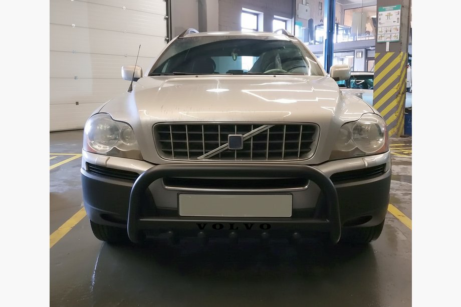 Volvo XC90 2002–2014 Predný ochranný rám WT004 Black (nerez) Image
