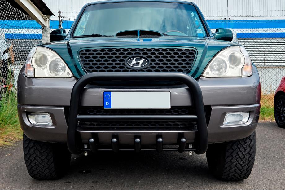 Hyundai Terracan 2001–2007 Bullbar WT003 Black (nerez) Image