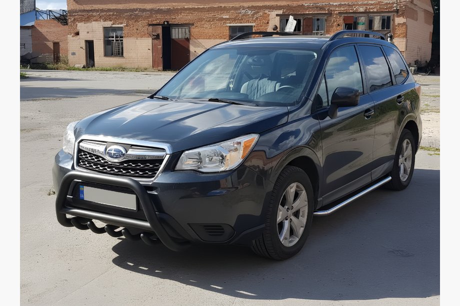 Subaru Forester 2013–2018 Bullbar WT003 Black (nerez) Image