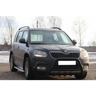 Bullbar WT003 Black (nerez) Skoda Yeti 2009–2017 fotografia 1