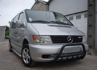 Mercedes Vito W638 1996–2003 Predný ochranný rám WT003 Black (nerez) fotografia 1