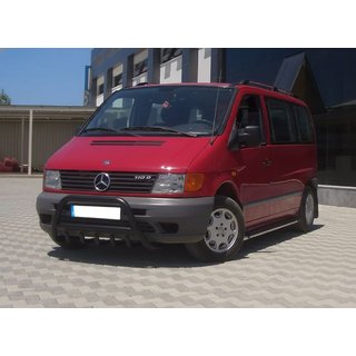 Predný ochranný rám WT003 Black (nerez) Mercedes Vito W638 1996–2003 fotografia 4