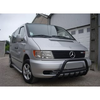 Predný ochranný rám WT003 Black (nerez) Mercedes Vito W638 1996–2003 fotografia 1