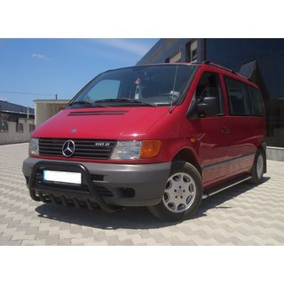 Predný ochranný rám WT003 Black (nerez) Mercedes Vito W638 1996–2003 fotografia 3