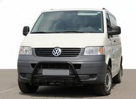 Volkswagen T5 Multivan 2003–2010 Predný ochranný rám WT003 Black (nerez) fotografia 1