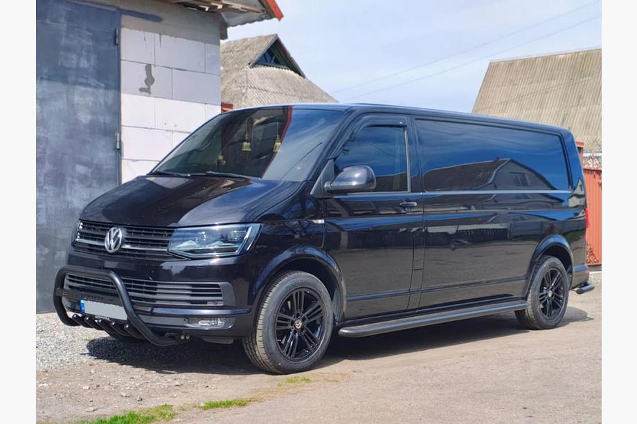 Volkswagen T6 2015–2024 Predný ochranný rám WT003 Black (nerez) Image