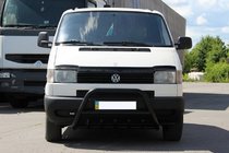 Volkswagen T4 Transporter 1990–2003 Predný ochranný rám WT003 Black (nerez) fotografia 2