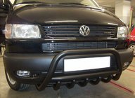 Volkswagen T4 Transporter 1990–2003 Predný ochranný rám WT003 Black (nerez) fotografia 7