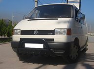 Volkswagen T4 Transporter 1990–2003 Predný ochranný rám WT003 Black (nerez) fotografia 1