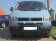 Volkswagen T4 Transporter 1990–2003 Predný ochranný rám WT003 Black (nerez) fotografia 6