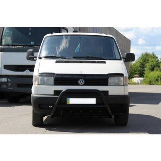 Predný ochranný rám WT003 Black (nerez) Volkswagen T4 Transporter 1990–2003 fotografia 2