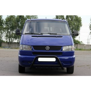 Predný ochranný rám WT003 Black (nerez) Volkswagen T4 Transporter 1990–2003 fotografia 4