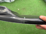 BMW 5. rad E60/E61 2003–2010 Výpredaj: Predný lip spoiler DPT (s plutvami, pre M5 Hamann, čierny lesklý) fotografia 4