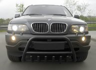 BMW X5 E53 1999–2006 Bullbar WT003 Black (nerez) fotografia 2