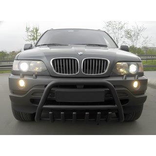 Bullbar WT003 Black (nerez) BMW X5 E53 1999–2006 fotografia 2