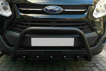 Ford Custom 2013–2022 Predný ochranný rám WT004 Black (nerez) fotografia 1