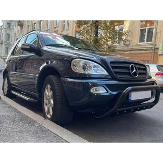 Predný ochranný rám WT003 Black (nerez) Mercedes ML W163 1997–2005 fotografia 3