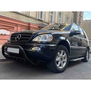 Predný ochranný rám WT003 Black (nerez) Mercedes ML W163 1997–2005 fotografia 4