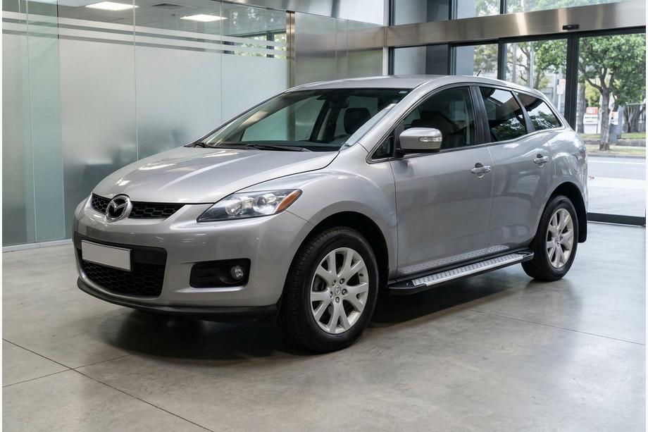 Mazda CX-7 2006–2012 Bočné nášľapy Allmond Grey (2 ks, hliník) Image
