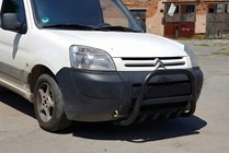 Peugeot Partner 1996–2008 Bullbar WT003 Black (nerez) fotografia 3