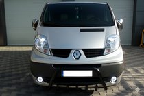 Opel Vivaro 2001–2015 Predný ochranný rám WT003 Black (nerez) fotografia 4