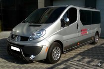 Opel Vivaro 2001–2015 Predný ochranný rám WT003 Black (nerez) fotografia 2