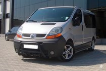 Opel Vivaro 2001–2015 Predný ochranný rám WT003 Black (nerez) fotografia 3