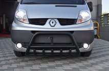 Opel Vivaro 2001–2015 Predný ochranný rám WT003 Black (nerez) fotografia 1