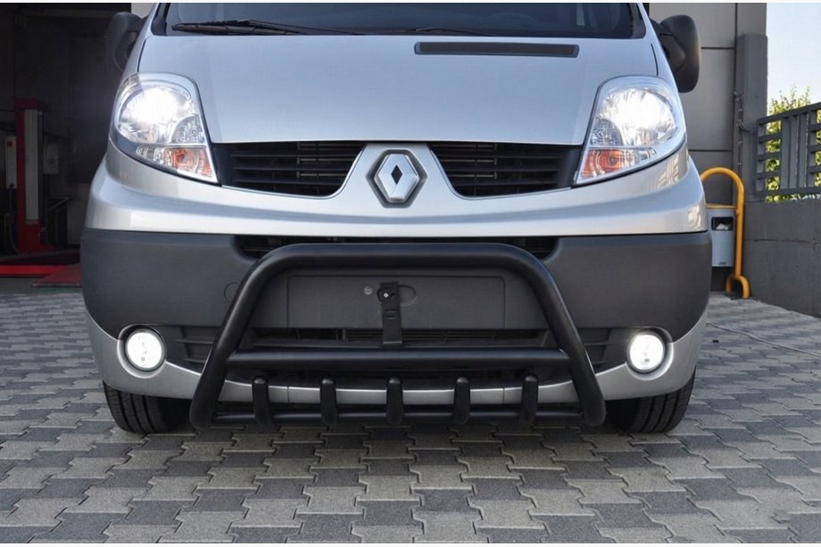 Opel Vivaro 2001–2015 Predný ochranný rám WT003 Black (nerez) Image