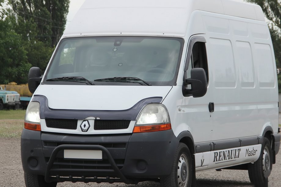 Renault Master 1998–2010 Predný ochranný rám WT003 Black (nerez) Image
