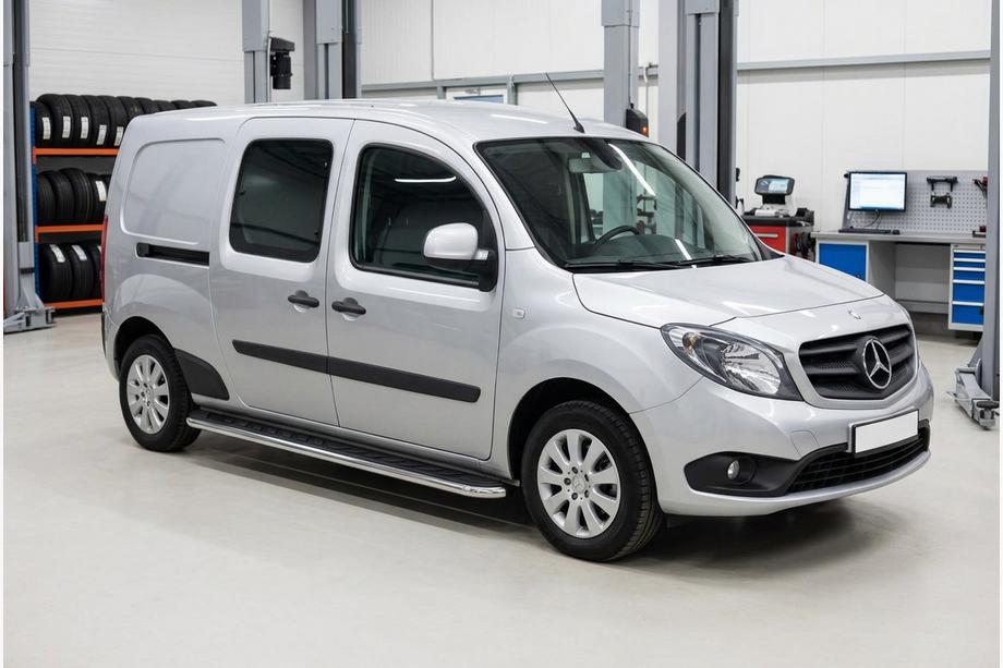 Mercedes Citan 2013–2021 Bočné nášľapy Maydos V1 (2 ks, hliník / nerez) Image