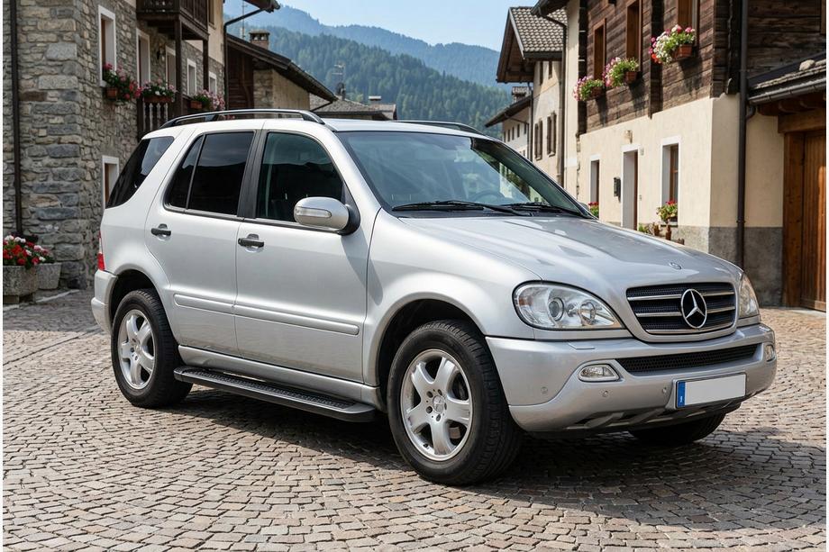 Mercedes ML W163 1997–2005 Bočné nášľapy Allmond Black (2 ks, hliník) Image