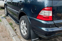 Mercedes ML W163 1997–2005 Bočné nášľapy Duru (2 ks, hliník) fotografia 1