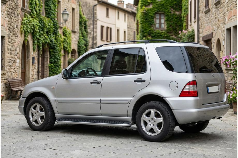 Mercedes ML W163 1997–2005 Bočné nášľapy Tayga Grey (2 ks, hliník) Image