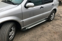 Mercedes ML W163 1997–2005 Bočné nášľapy Allmond Grey (2 ks, hliník) fotografia 7
