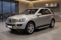 Mercedes ML W164 2005–2011 Bočné nášľapy Duru (2 ks, hliník) fotografia 1