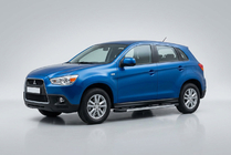 Mitsubishi ASX 2010–2023 Bočné nášľapy Duru (2 ks, hliník) fotografia 1