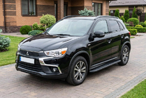 Mitsubishi ASX 2010–2023 Bočné nášľapy Bosphorus Black (2 ks, hliník) fotografia 1