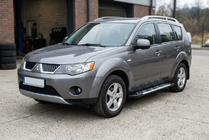 Mitsubishi Outlander 2006–2012 Bočné nášľapy Sunrise (2 ks, hliník) fotografia 1