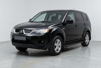 Mitsubishi Outlander 2006–2012 Bočné nášľapy Bosphorus Black (2 ks, hliník) fotografia 1